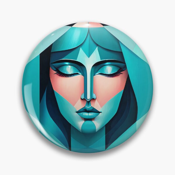 Aperçu de l'œuvre Motifs cyan et bleus victoriens créée et vendue par LKozerski.