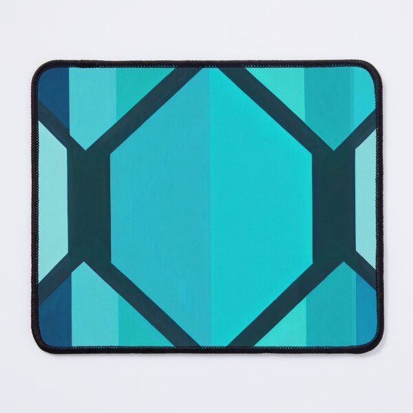 Item preview, Hexagons Cyan and Blue Patterns designed and sold by LKozerski.