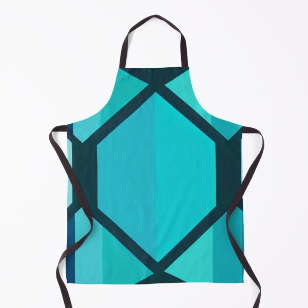 Item preview, Hexagons Cyan and Blue Patterns designed and sold by LKozerski.