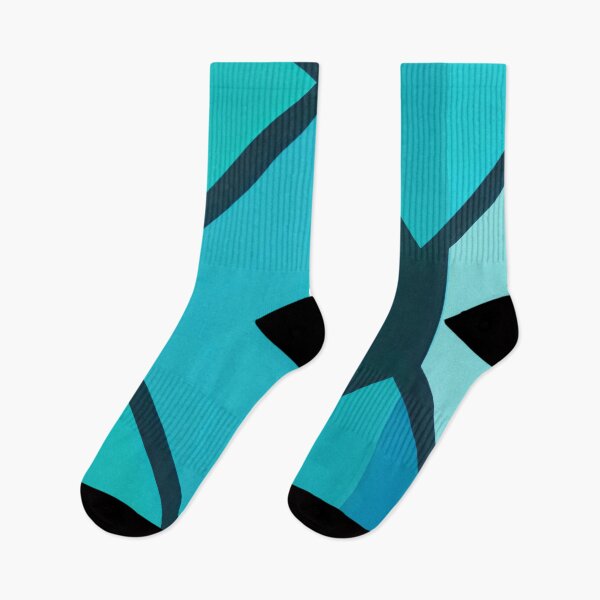 Item preview, Hexagons Cyan and Blue Patterns designed and sold by LKozerski.