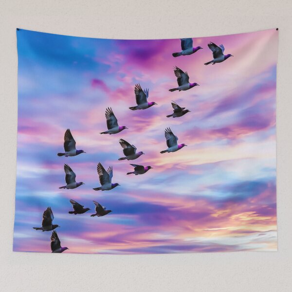 Item preview, Whimsical Avian Migration designed and sold by silp159.