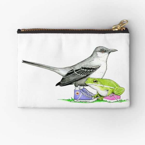 Item preview, Mockingbird and Frog in Sneakers designed and sold by JimsBirds.