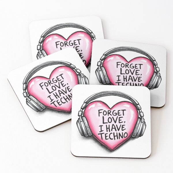 Item preview, Forget Love I Have Techno - Valentines Day Heart designed and sold by Urban-Alien.