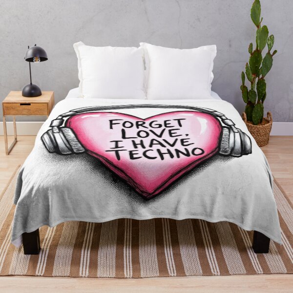 Item preview, Forget Love I Have Techno - Valentines Day Heart designed and sold by Urban-Alien.