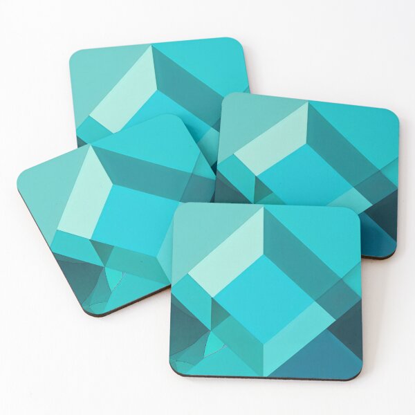 Item preview, Blue and Cyan Diamond Pattern designed and sold by LKozerski.