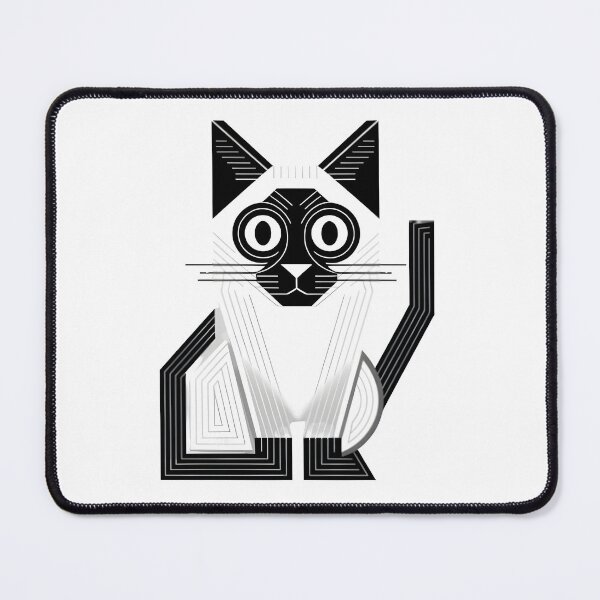 Item preview, Geometric cat shirt designed and sold by CanvaSnap ⭐⭐⭐⭐⭐.