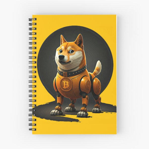 Item preview, Robotic Shiba Inu with Bitcoin Theme designed and sold by Thaivi Design.