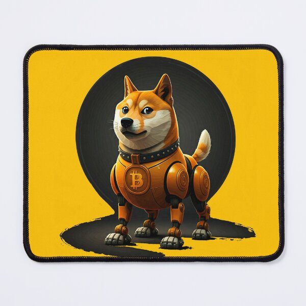 Item preview, Robotic Shiba Inu with Bitcoin Theme designed and sold by Thaivi Design.