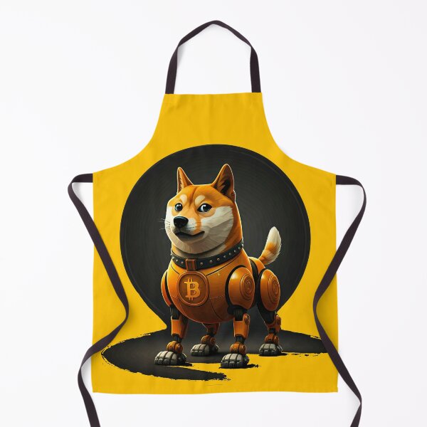 Item preview, Robotic Shiba Inu with Bitcoin Theme designed and sold by Thaivi Design.