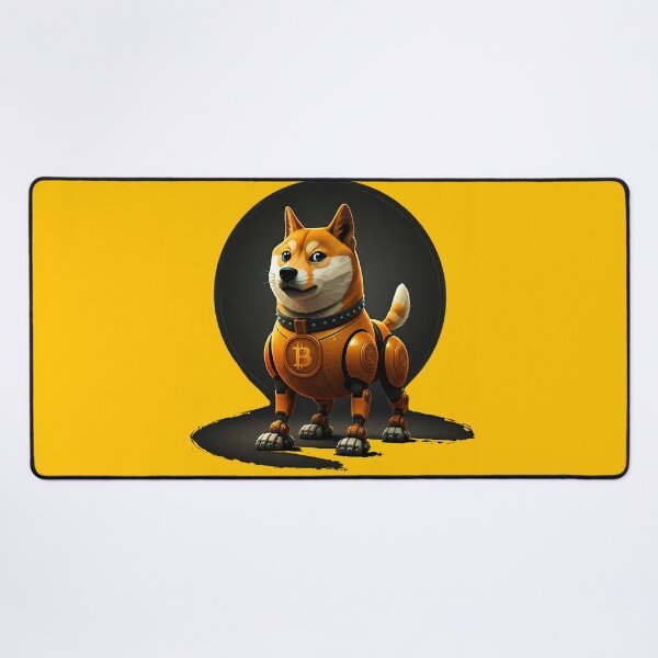 Item preview, Robotic Shiba Inu with Bitcoin Theme designed and sold by Thaivi Design.