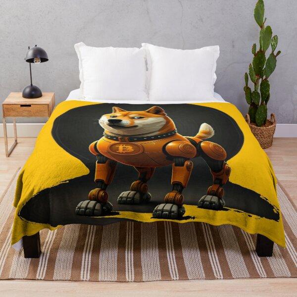 Item preview, Robotic Shiba Inu with Bitcoin Theme designed and sold by Thaivi Design.