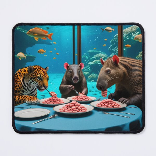 Item preview, Amazon Animals Dining In Underwater Restaurant Scene designed and sold by Dream Output .