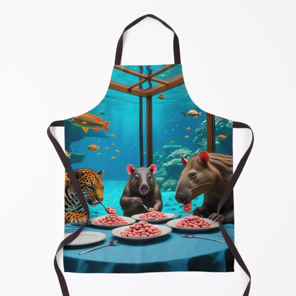Item preview, Amazon Animals Dining In Underwater Restaurant Scene designed and sold by Dream Output .