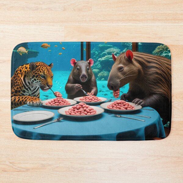 Item preview, Amazon Animals Dining In Underwater Restaurant Scene designed and sold by Dream Output .