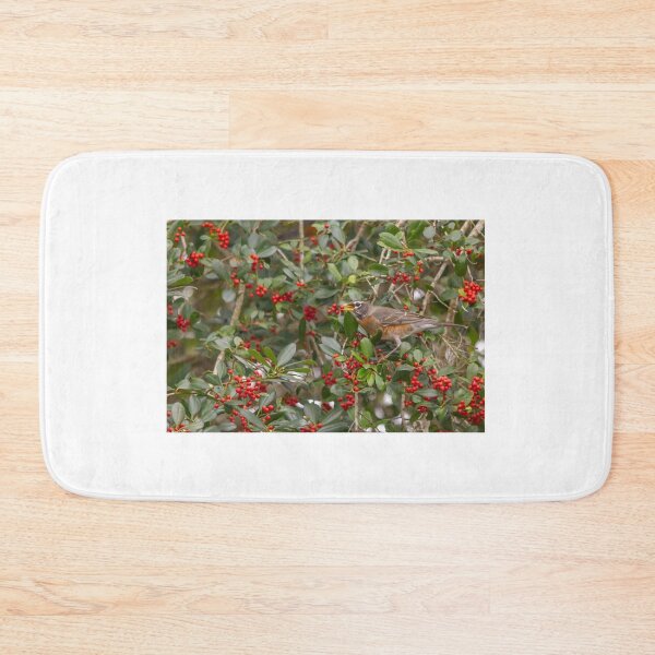 Item preview, An American Robin, with its vibrant red-orange breast and dark grayish-brown back designed and sold by EyezWatchin.