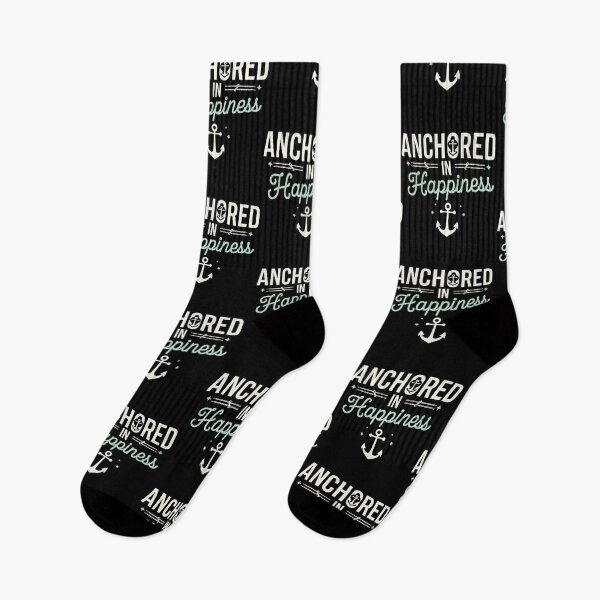 Item preview, Anchored Is Happiness – Boating designed and sold by tmerchtrends.