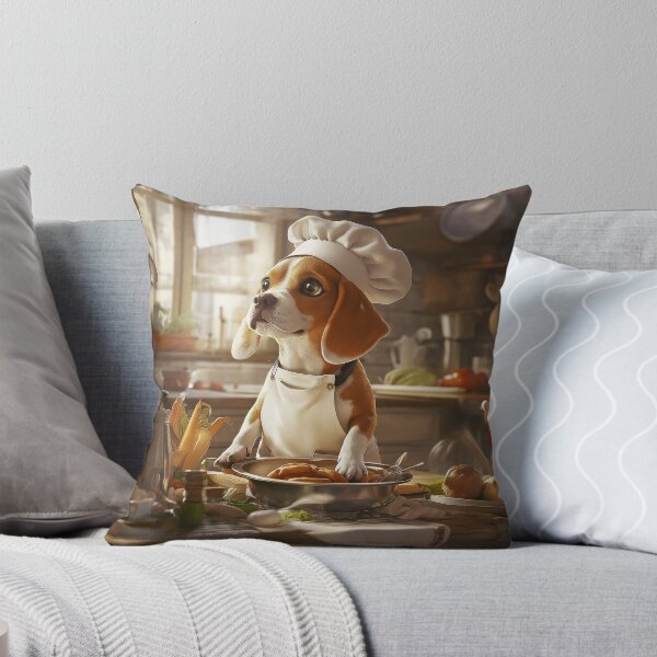 Item preview, A very cute beagle cooking in the kitchen designed and sold by Juli M..