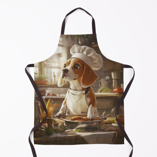 Item preview, A very cute beagle cooking in the kitchen designed and sold by Juli M..