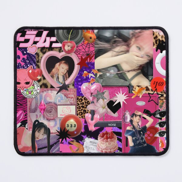 Item preview, yena y2k edgy pink-core collage designed and sold by aeiia.