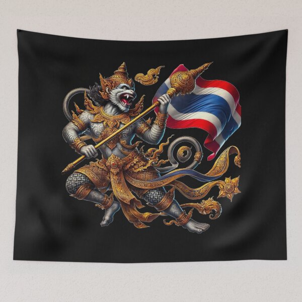 Item preview, Hanuman, the Divine Monkey Warrior designed and sold by Thaivi Design.