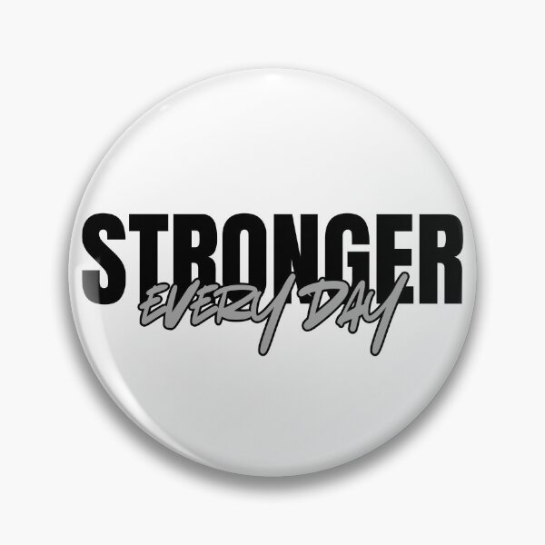 Item preview, Stronger Every Day Workout Inspiration Black designed and sold by LudusRoom.
