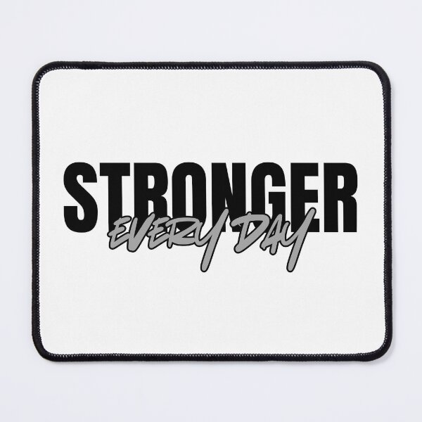 Item preview, Stronger Every Day Workout Inspiration Black designed and sold by LudusRoom.