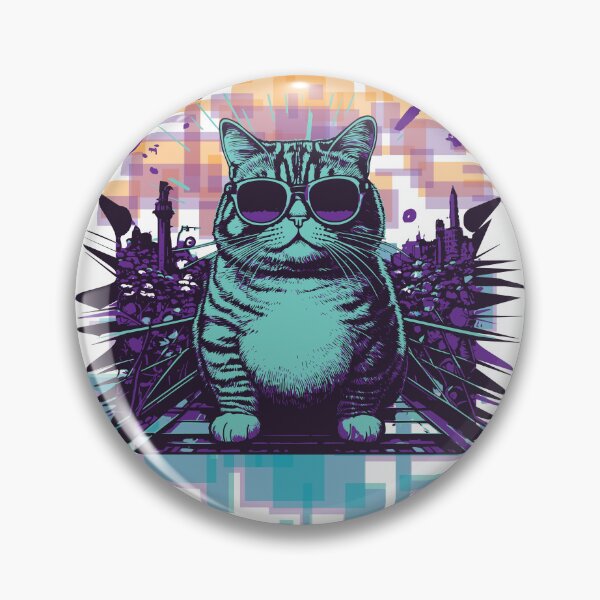 Item preview, Fat Cat on a Bridge Glitch designed and sold by Mr.B.E.Gladwrap.