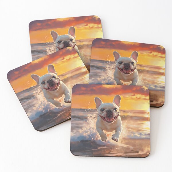 Item preview, Beautiful French Bulldog on a wonderful beach designed and sold by Juli M..