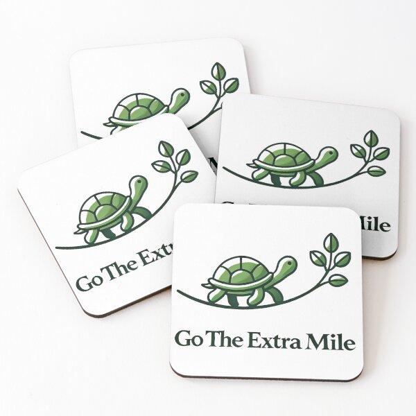 Item preview, Go the Extra Mile - Persistence Turtle designed and sold by BrendaDesigner.