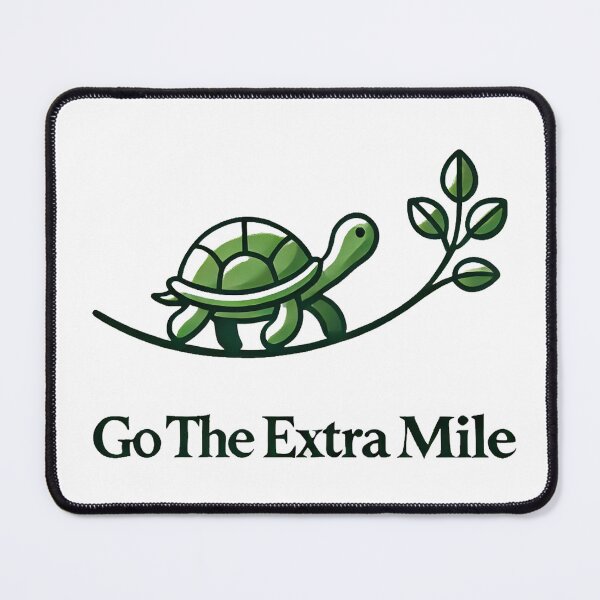 Item preview, Go the Extra Mile - Persistence Turtle designed and sold by BrendaDesigner.