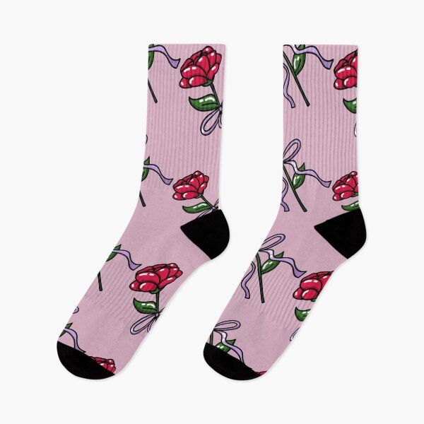 Item preview, Cutesy Single Red Rose Stem and Ribbon designed and sold by GenAumonier.