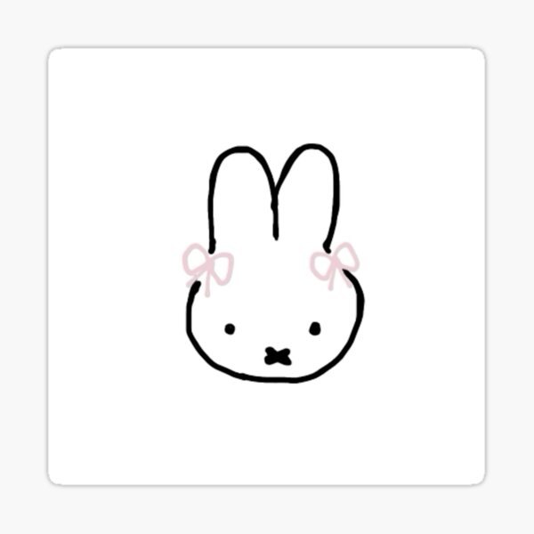 Artikel-Vorschau von Miffy mit rosa Schleifen, designt und verkauft von Strawberry  _.