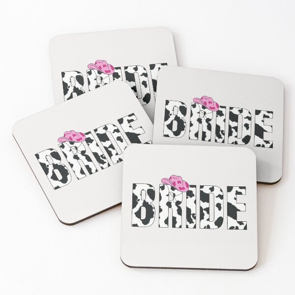 Item preview, Cow Print Bride Design with Pink Cowboy Hat – Western Bachelorette Style designed and sold by Par Anne Q.