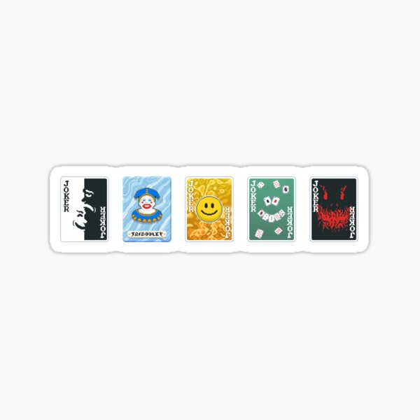 Vista previa del artículo con la obra «Cartas con figuras de comodín», diseñado y vendido por My Smilie Face.