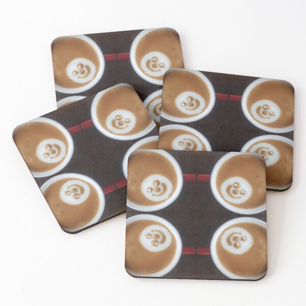 Item preview, Latte Art on Coffee by Adelaide Artist Avril Thomas at Magpie Springs designed and sold by MagpieSprings.