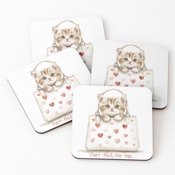 Item preview, Valentine Kitten - Purr-fect for me! designed and sold by AquarellesWorks.
