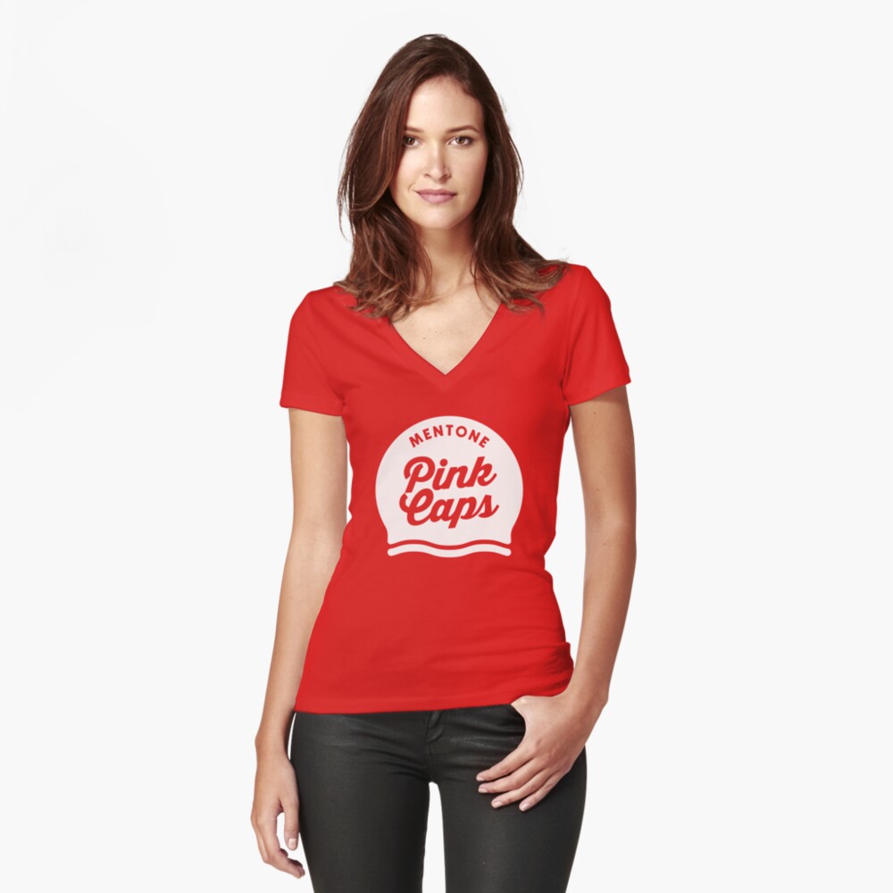 Item preview, Fitted V-Neck T-Shirt designed and sold by Swim4Recovery.