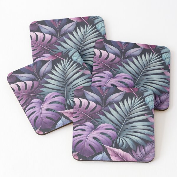 Item preview, Purple Tropical Leaf Pattern Design designed and sold by 0Mystica0.