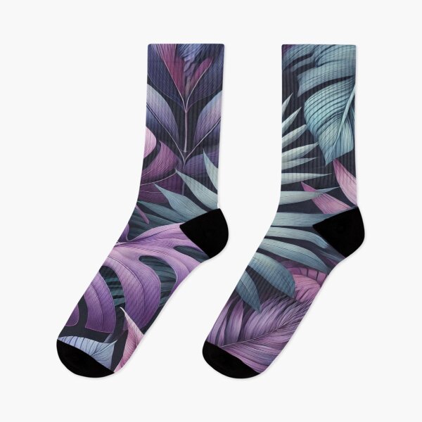 Item preview, Purple Tropical Leaf Pattern Design designed and sold by 0Mystica0.