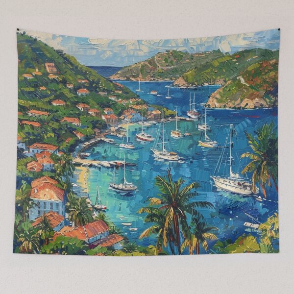 Artikelvorschau, Acrylgemälde St. Barts entworfen und verkauft von Myra365Art.