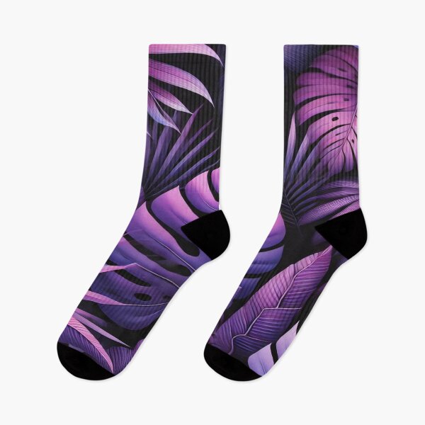 Item preview, Purple Tropical Leaf Pattern Design designed and sold by 0Mystica0.