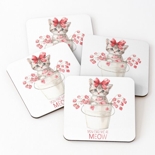 Item preview, Valentine Kitten - You had me at MEOW designed and sold by AquarellesWorks.