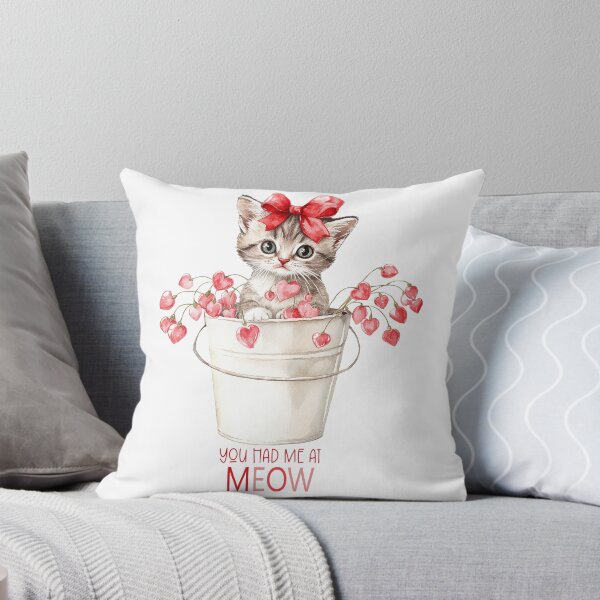 Item preview, Valentine Kitten - You had me at MEOW designed and sold by AquarellesWorks.