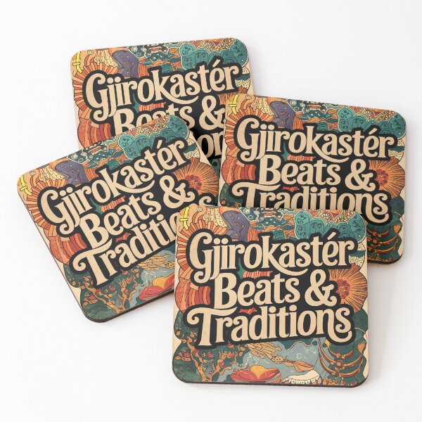 Item preview, Gjirokastër Albanian Folk Festival Whimsical Vintage Zentangle Art designed and sold by Witty Shirts.