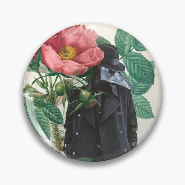 Item preview, Plague Doctor and Floral Collage Art designed and sold by Nitsuke.