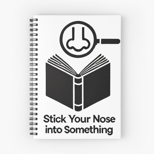 Item preview, Stick Your Nose Into Something - Playful Artwork designed and sold by BrendaDesigner.