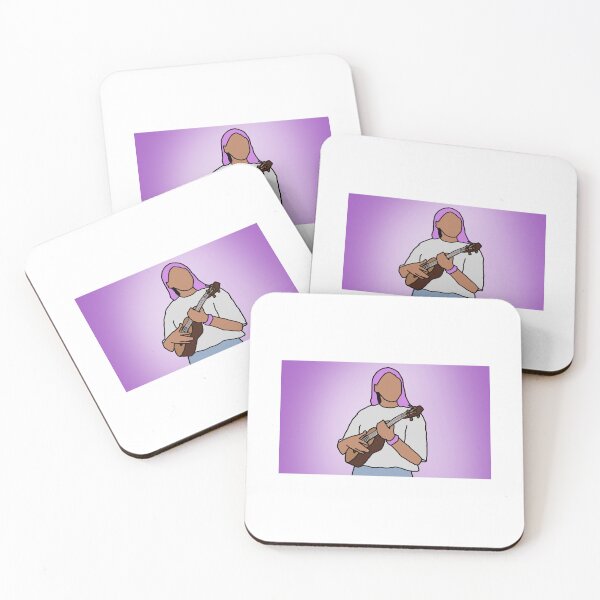 Item preview, The purple Ukelele girl designed and sold by Cartooncreek.