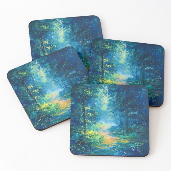 Item preview, Acrylic Landscape Forest Path designed and sold by Myra365Art.