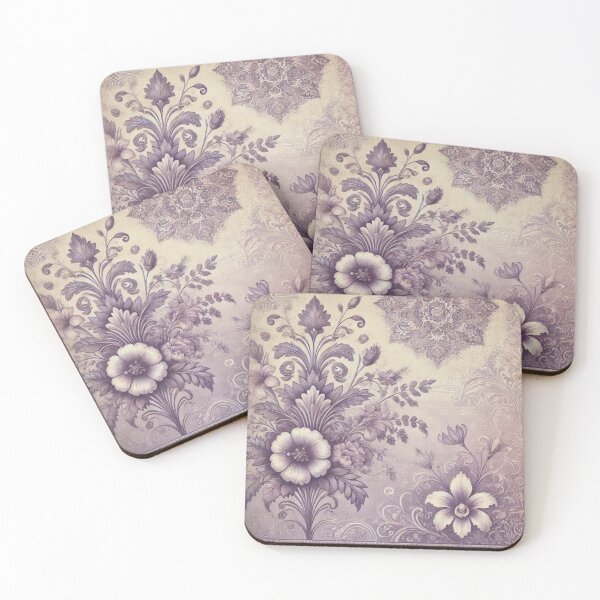 Aperçu de l'œuvre Motif pastel violet vintage créée et vendue par MZCREATIONS144.
