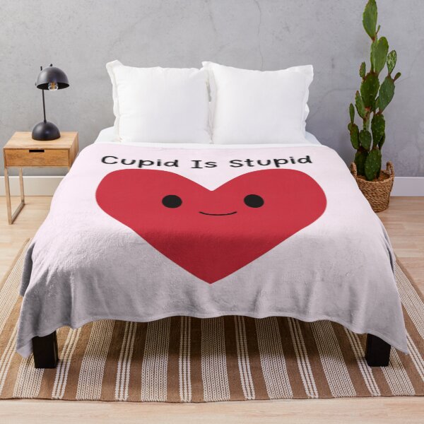 Item preview, Cupid Is Stupid Heart designed and sold by Skull Fern.